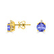 1.8ct Round Tanzanite Studs Earring with 0.05 cttw Diamond