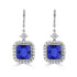 9.4ct Cushion Tanzanite Earring with 1.78 cttw Diamond
