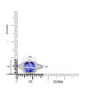 2.4ct Cushion Tanzanite Ring with 0.32 cttw Diamond