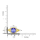 2.4ct Cushion Tanzanite Ring with 0.32 cttw Diamond