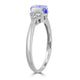 1ct Oval Tanzanite Ring with 0.21 cttw Diamond