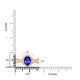 1ct Oval Tanzanite Ring with 0.45 cttw Diamond