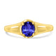 0.5ct Oval Tanzanite Ring with 0.13 cttw Diamond