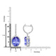 9.8ct Oval Tanzanite Earring with 0.58 cttw Diamond