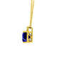 2.4ct Emerald Cut Tanzanite Pendant with 0.05 cttw Diamond