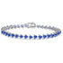 Tanzanite Trillion Tennis Bracelet 10cttw in 14K Gold