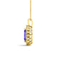 1ct Marquise Tanzanite Pendant with 0.5 cttw Diamond