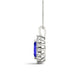 1ct Marquise Tanzanite Pendant with 0.5 cttw Diamond