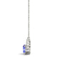 0.76ct Oval Tanzanite Pendant with 0.1 cttw Diamond