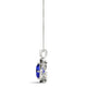 1.05ct Cushion Tanzanite Pendant with 0.17 cttw Diamond