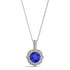 1.05ct Cushion Tanzanite Pendant with 0.17 cttw Diamond